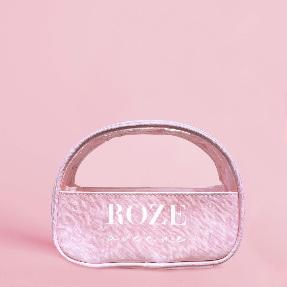 Roze Semicirkel Toilettaske